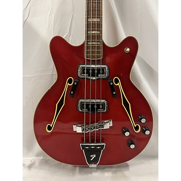 Vintage Fender Vintage 1967 Fender Coronado 4-String Cherry Electric Bass Guitar