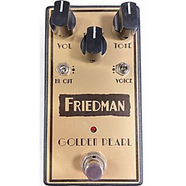 Used Friedman Golden Pearl Overdrive Effect Pedal