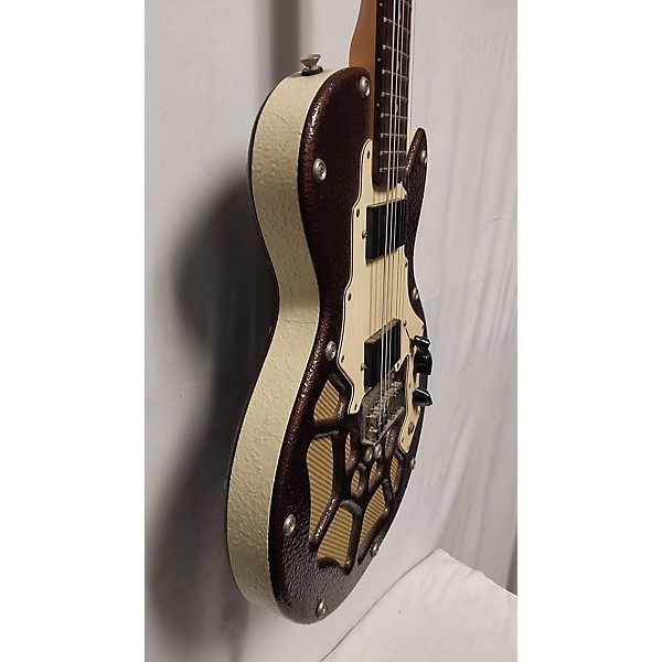 Used Used LINDERT LOCOMOTIVE BARITONE Cream Baritone Guitars