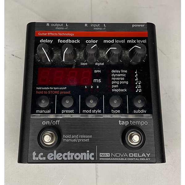 Used TC Electronic ND1 Nova Delay Effect Pedal | Guitar Center