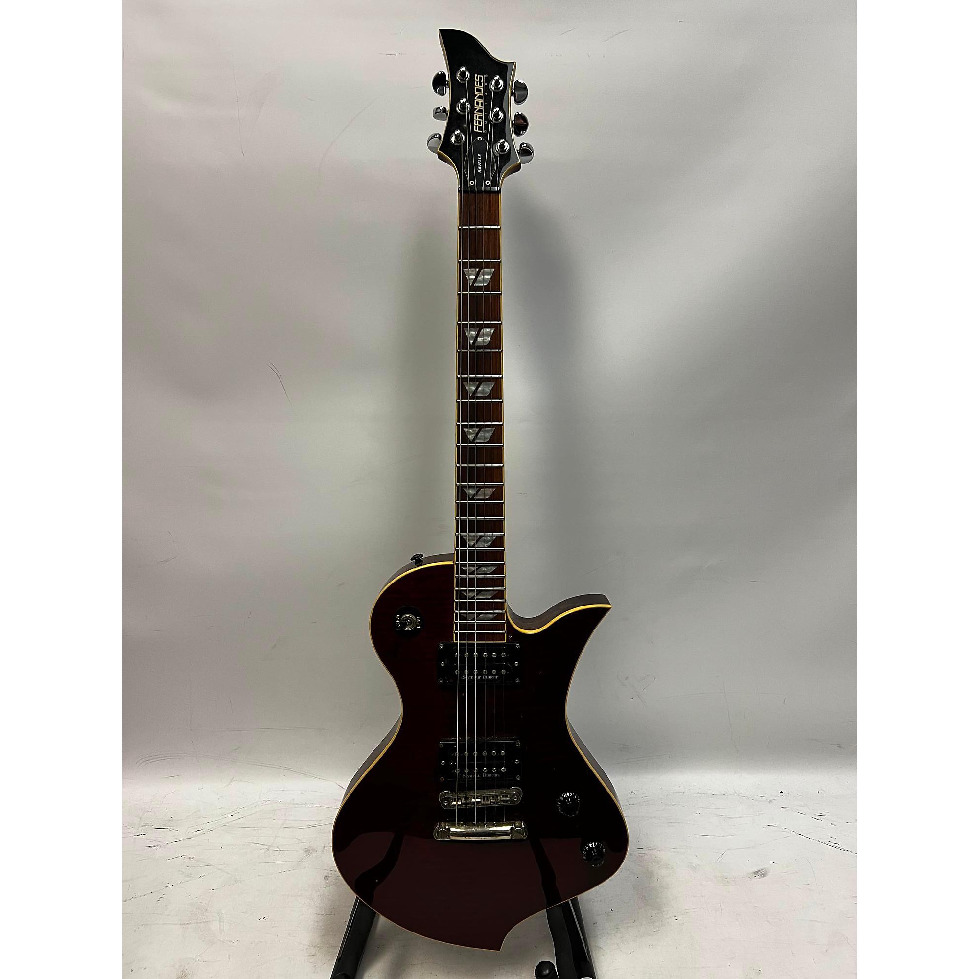 日本初の Electric Body Solid RAVELLE Fernandes Used Guitar Red Trans ギター