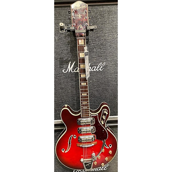 Used Harmony 1960s H78 Hollow Body Electric Guitar Red Guitar Center