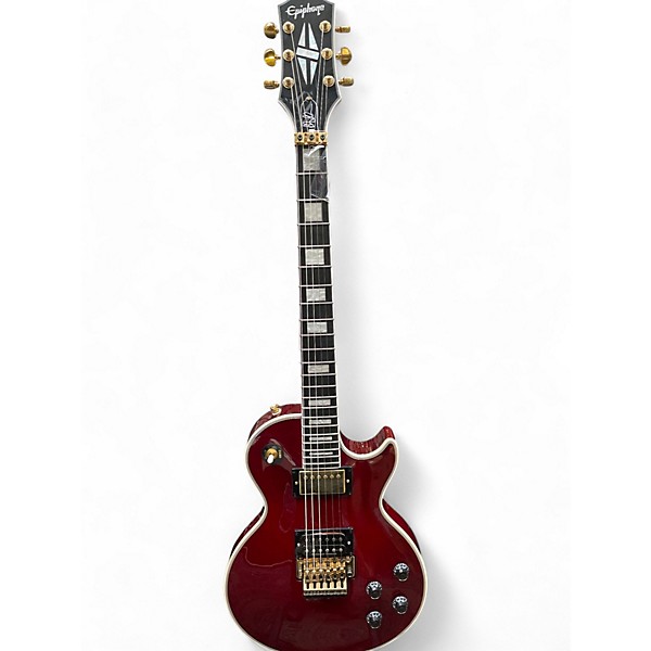 Used Epiphone Alex Lifeson Les Paul Custom Red Quilt AAAA Top Solid Body Electric Guitar,New Products : American Fashion Style Bags On Sale