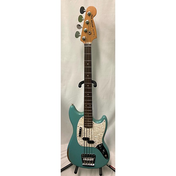 Used Fender Justin Meldal-Johnson Mustang Bass Electric Bass Guitar Daphne  Blue
