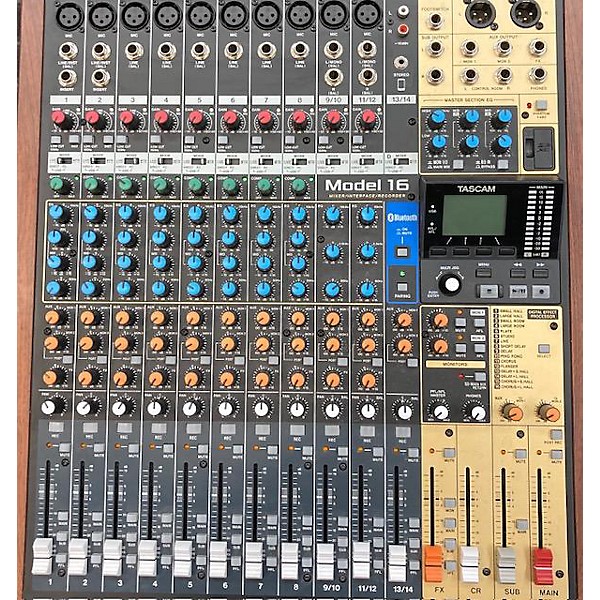 Used TASCAM Model 16 Unpowered Mixer | Guitar Center