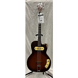 Vintage Kay Vintage 1950s Kay Thumper Hollowbody Sunburst Electric Bass Guitar