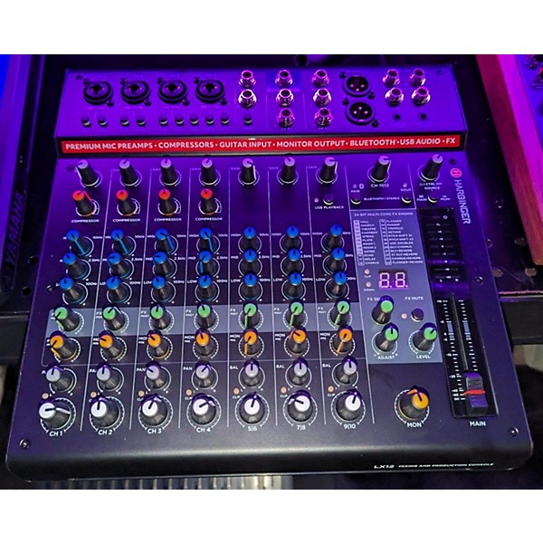 Harbinger LX12 12-Channel Mixer with Bluetooth®, FX and USB