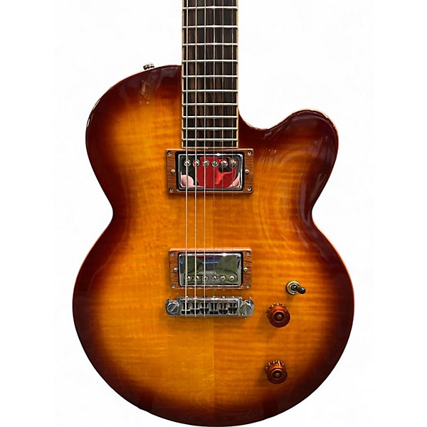 Used Jarrett ZAFFIRO Cherry Sunburst Solid Body Electric Guitar