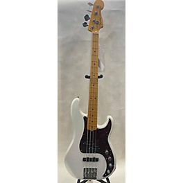 Used Fender Used Fender American Ultra Precision Bass GLITTER WHITE Electric Bass Guitar