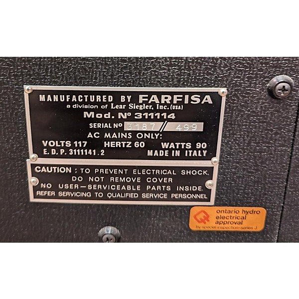 Used Used FARFISA TR-70 Keyboard Amp