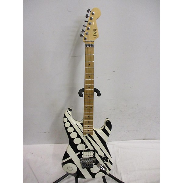 Used EVH Stripe Series Circles Solid Body Electric Guitar