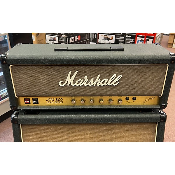 Vintage Marshall 1986 JCM 800 2204 Head Plus Matching 4x12 Cab Tube Guitar Amp Head