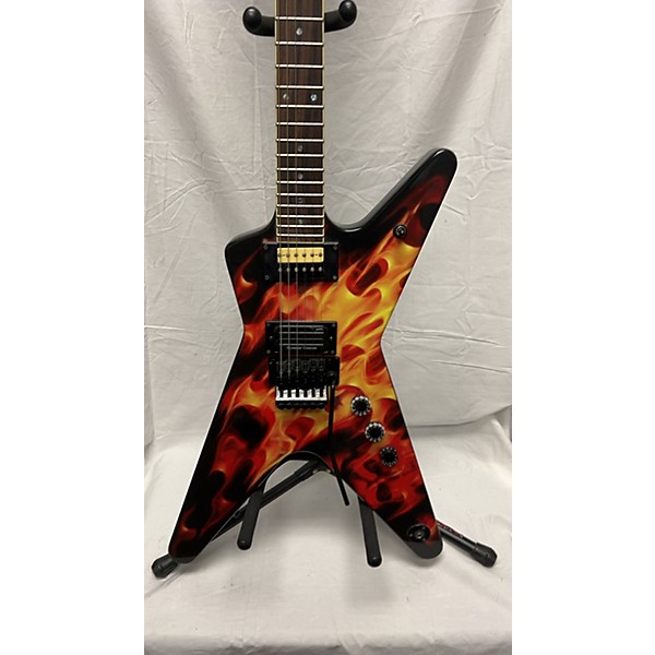 Used Dean Dimebag Dime O Flame Solid Body Electric Guitar