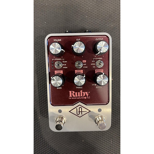 Used Universal Audio Ruby Top Boost Amplifier 63 Effect Pedal Guitar