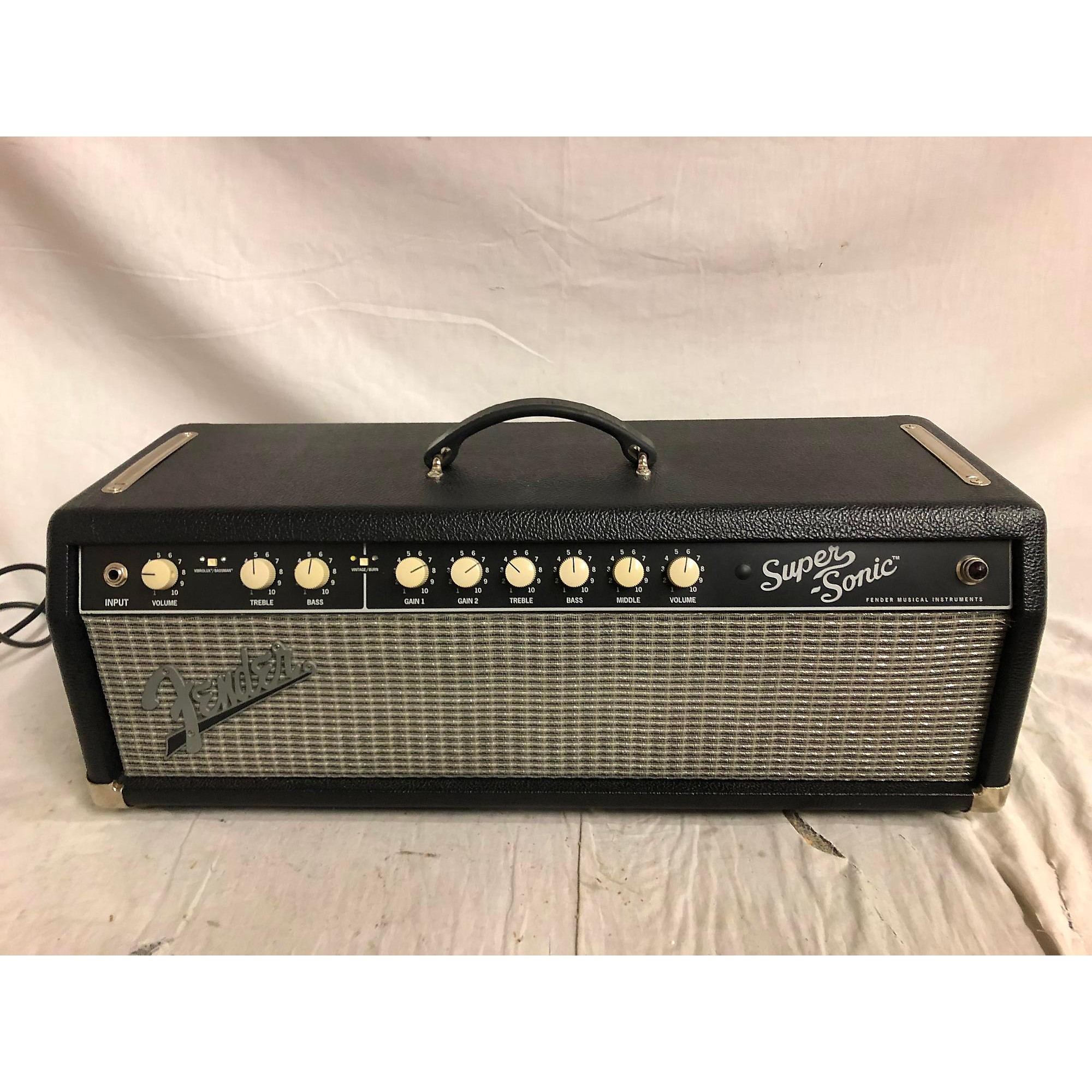 Fender Super Sonic 60W Head with Bottom Flap, Right Pocket and
