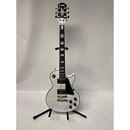 Used Epiphone Used Epiphone Les Paul Cutom Alpine White Solid Body Electric Guitar