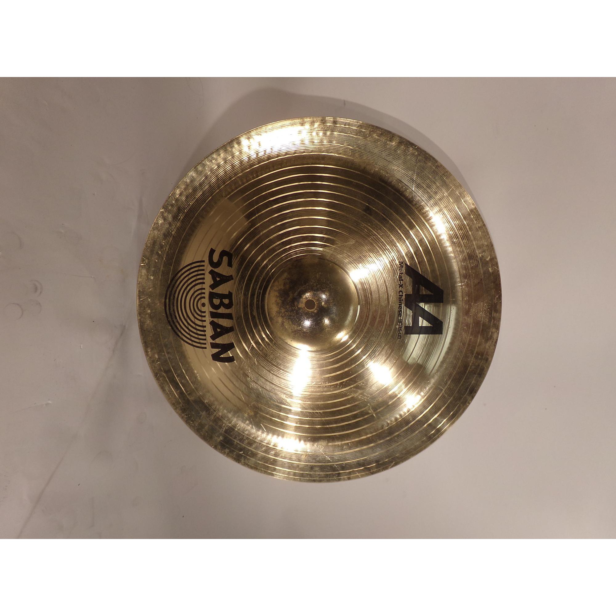 Used SABIAN 18in AA Metal X Chinese Cymbal