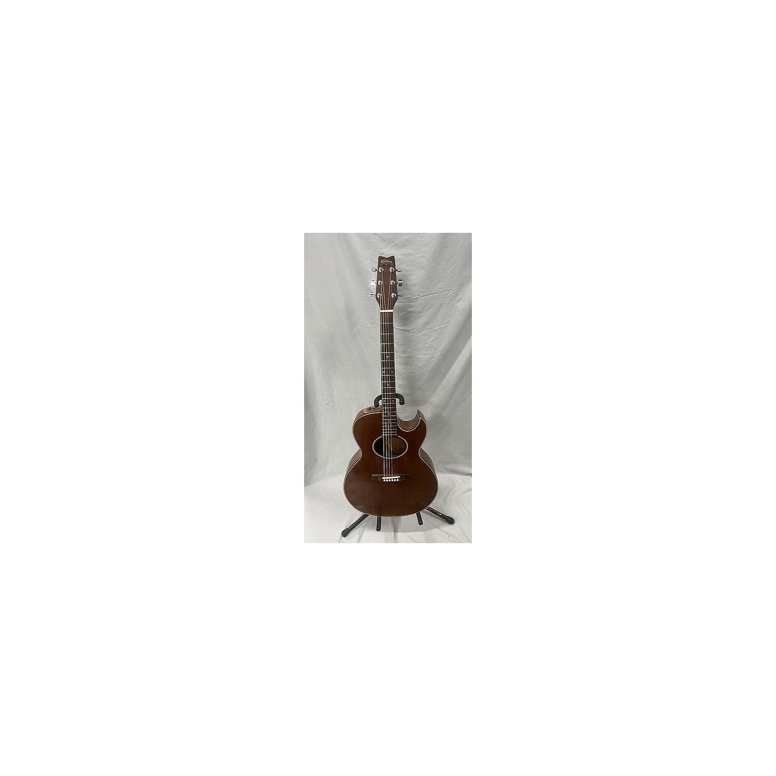 Used Washburn Woodstock Acoustic Electric Guitar Antique Natural ...