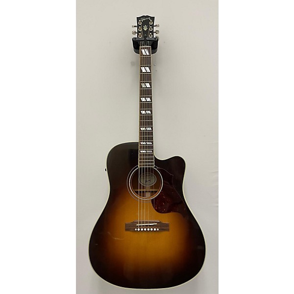 Used Gibson Hummingbird Pro 2 Color Sunburst Acoustic Electric Guitar