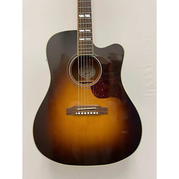 Used Gibson Hummingbird Pro 2 Color Sunburst Acoustic Electric Guitar