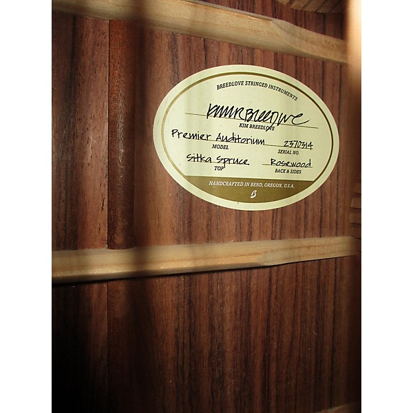Used Breedlove Premier Auditorium Acoustic Electric Guitar