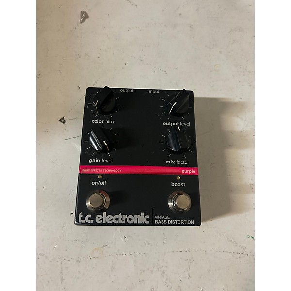 Used TC Electronic Vintage Bass Distortion Bass Effect Pedal