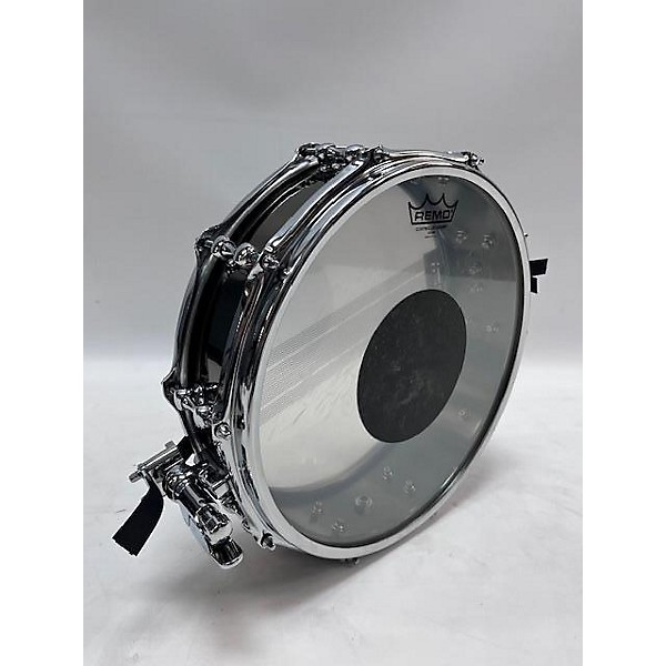 Used Ahead 4X14 Black Chrome On Brass Drum