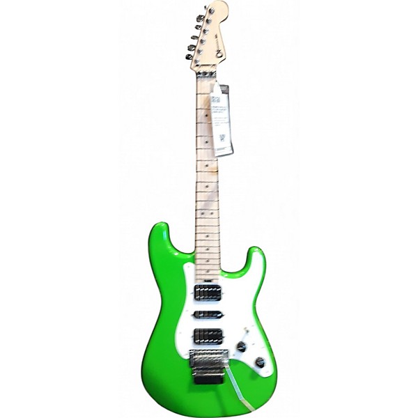 Used Charvel Pro-Mod So-cal Style 1 HSH FR M Slime Green Solid Body Electric Guitar,Specials : American Fashion Style Bags On Sale