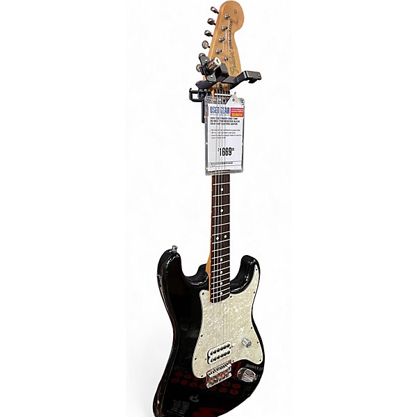 Used 2002 Fender 2002 Tom Delonge Stratocaster Black Solid Body Electric Guitar