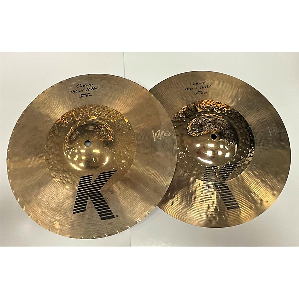 Used Zildjian 14in K Custom Hybrid Hi Hat Pair Cymbal
