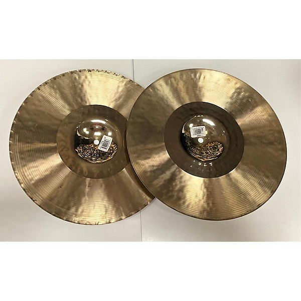 Used Zildjian 14in K Custom Hybrid Hi Hat Pair Cymbal