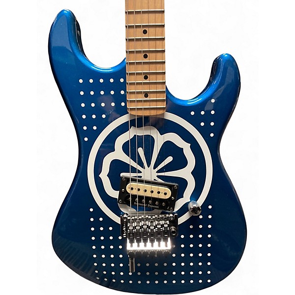Used Kramer baretta White Lotus Custom Blue/white Solid Body Electric Guitar