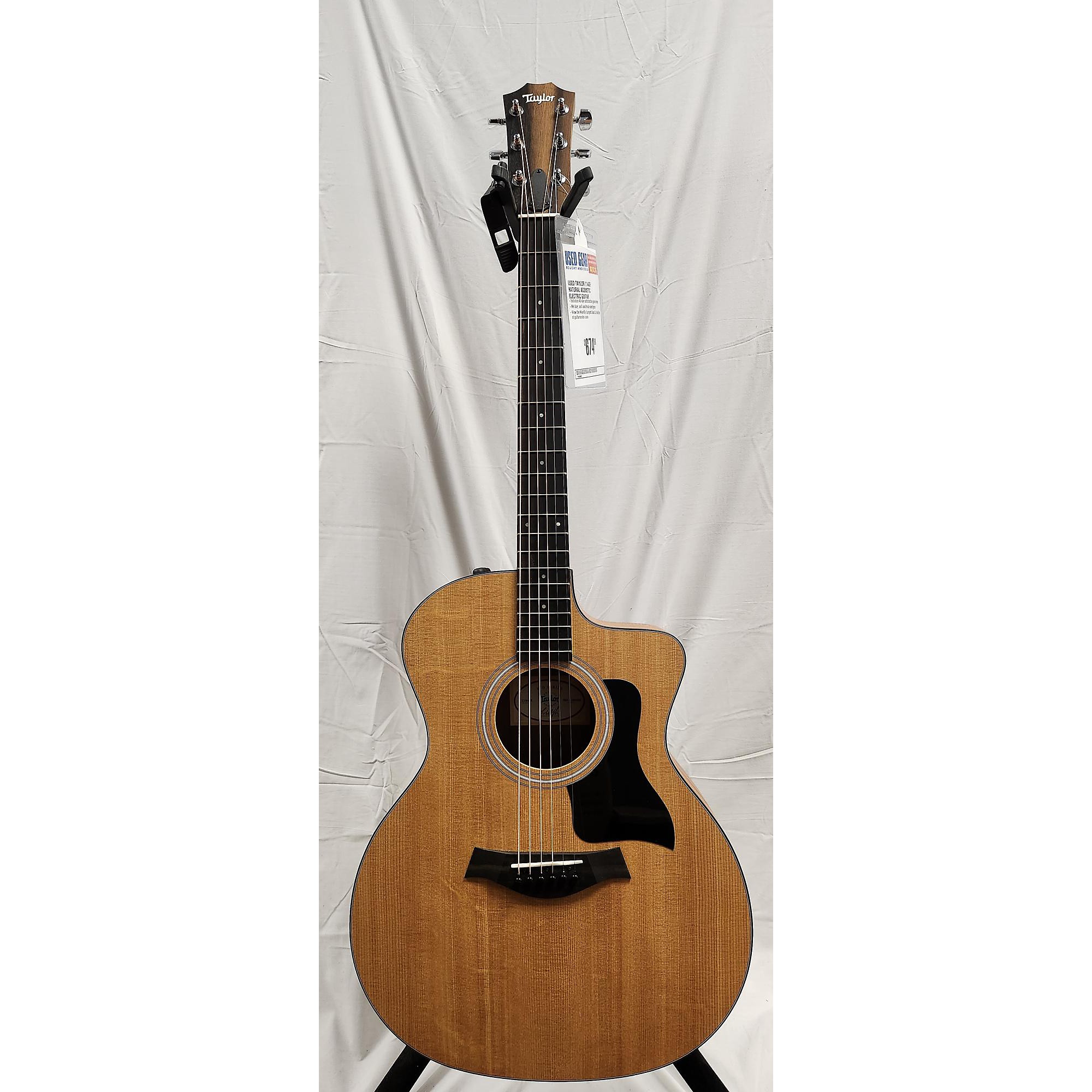 Used Taylor 114CE Acoustic Electric Guitar Natural | Guitar Center