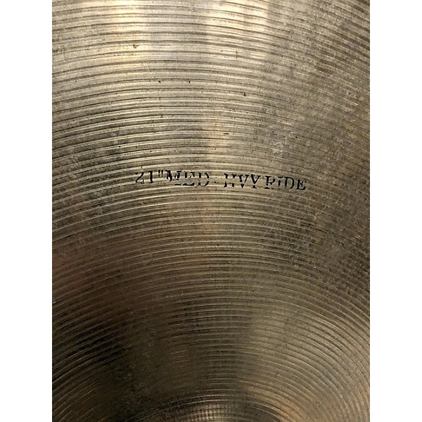 Used Wuhan Cymbals & Gongs 21in Med Heavy Ride Cymbal