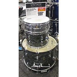 Vintage Fender Vintage 1960s Ludwig 3 piece New Yorker & Supraphonic Snare Black Diamond Pearl Drum Kit