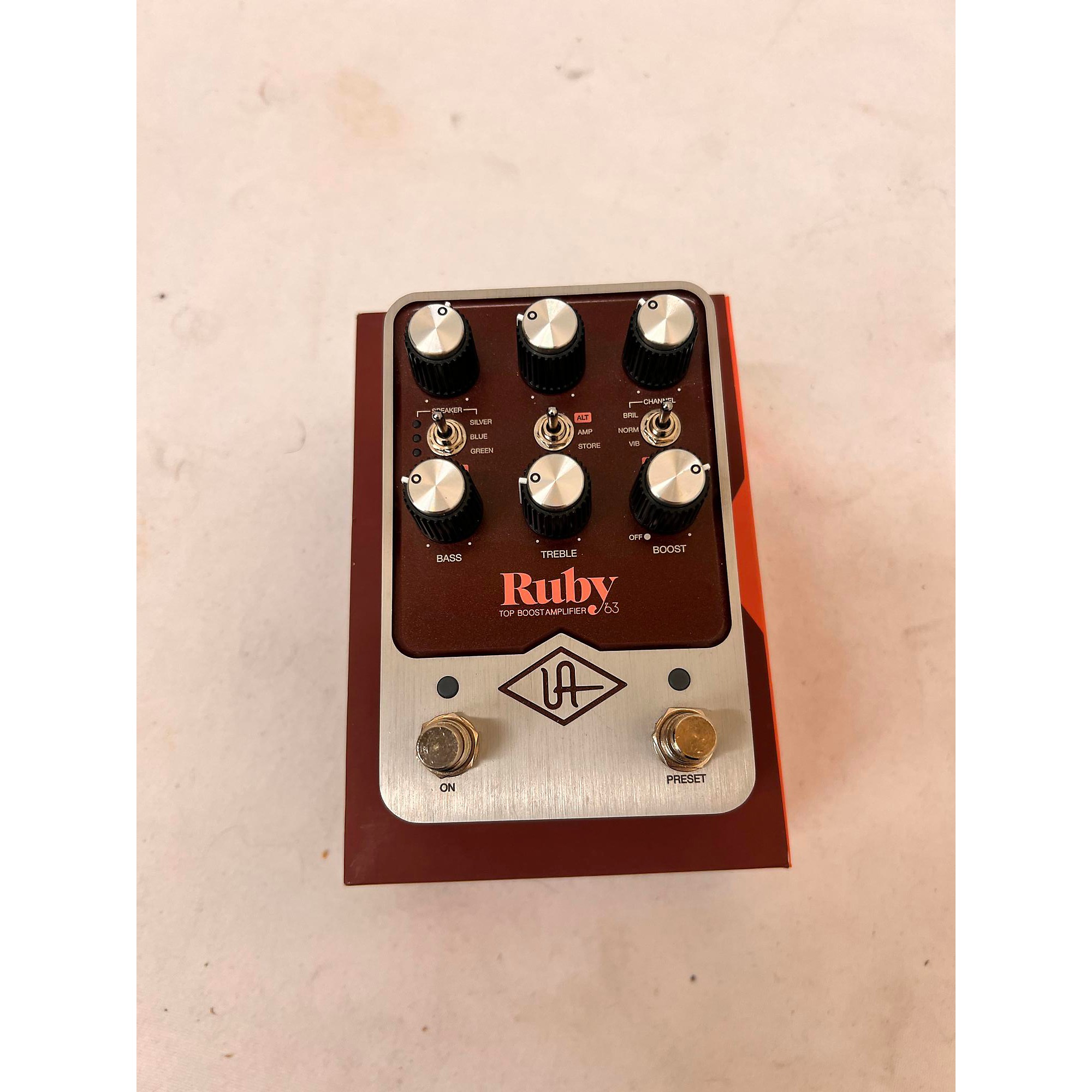 Used Universal Audio UAFX Ruby '63 Top Boost Effect Pedal | Guitar 