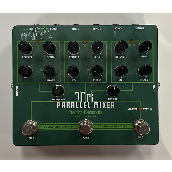 Used Electro-Harmonix Tri Parallel Mixer Bass Effect Pedal