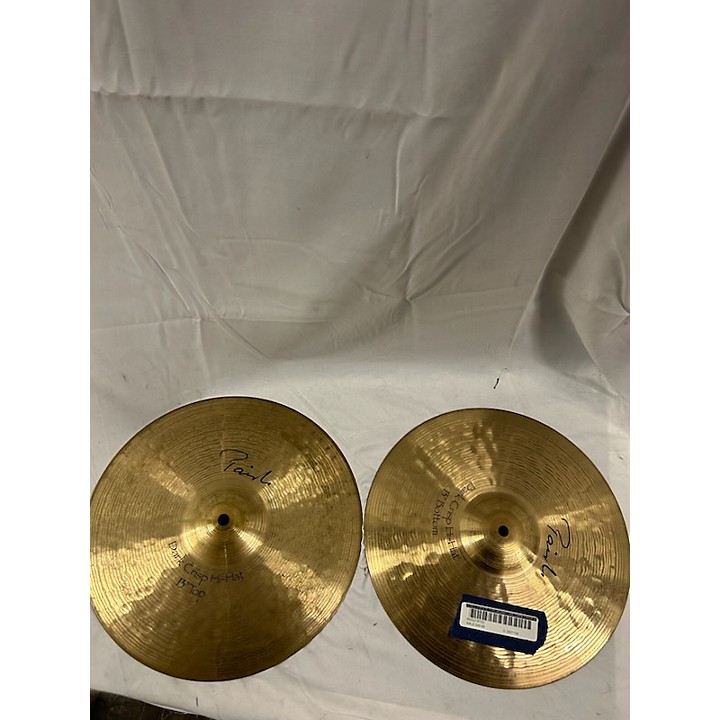 Used Paiste 13in Signature Dark Crisp Hi Hat Pair Cymbal 31