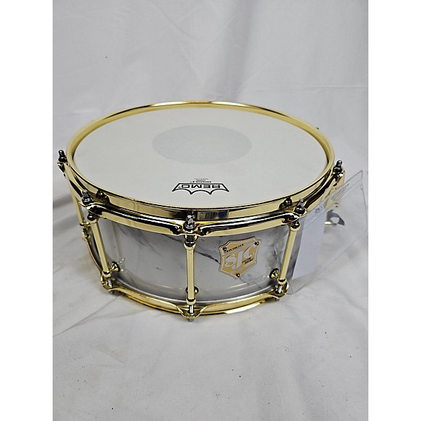 Used SJC Drums 2023 6X14 Providence Series Snare Drum With Brass Hardware 14 X 6 In. Calcutta White Drum