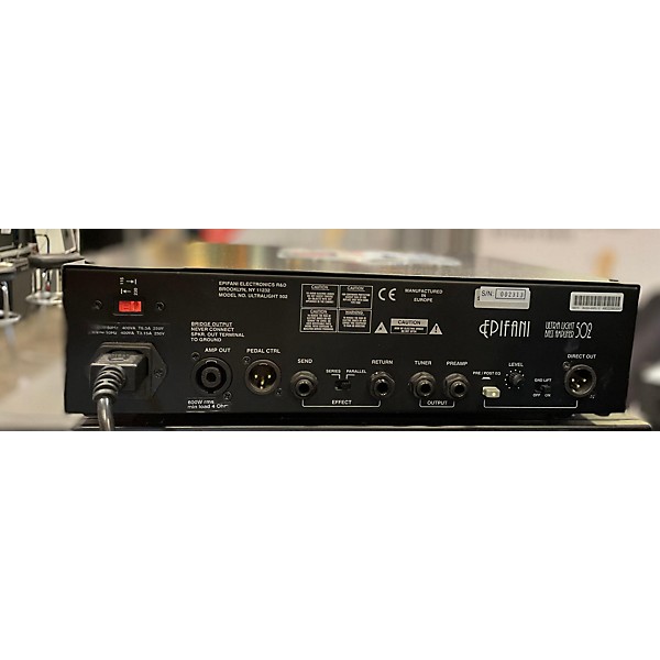 Used Epifani Ul502 Bass Amp Head