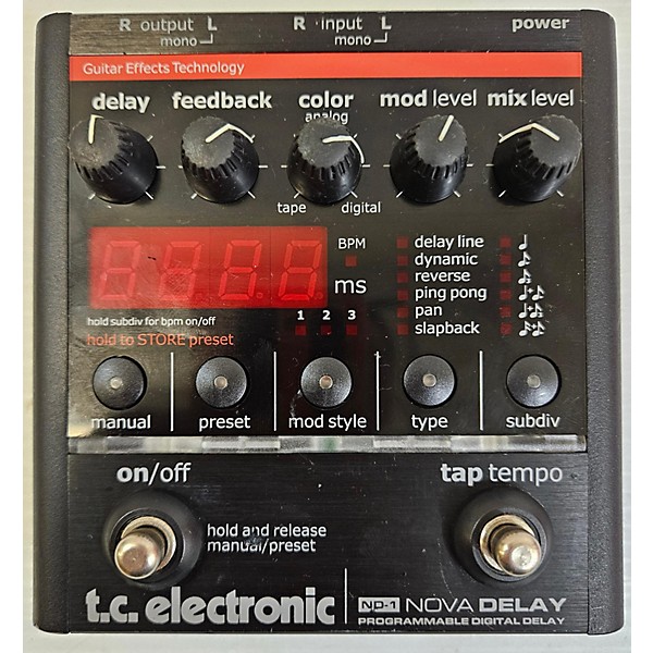 Used TC Electronic ND1 Nova Delay Effect Pedal | Guitar Center