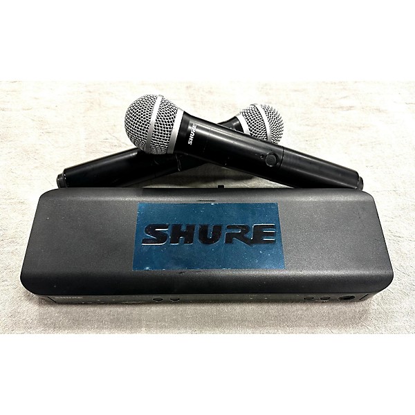 Used Shure BLX88 DUAL HH MICROPHONE H10 Handheld Wireless System