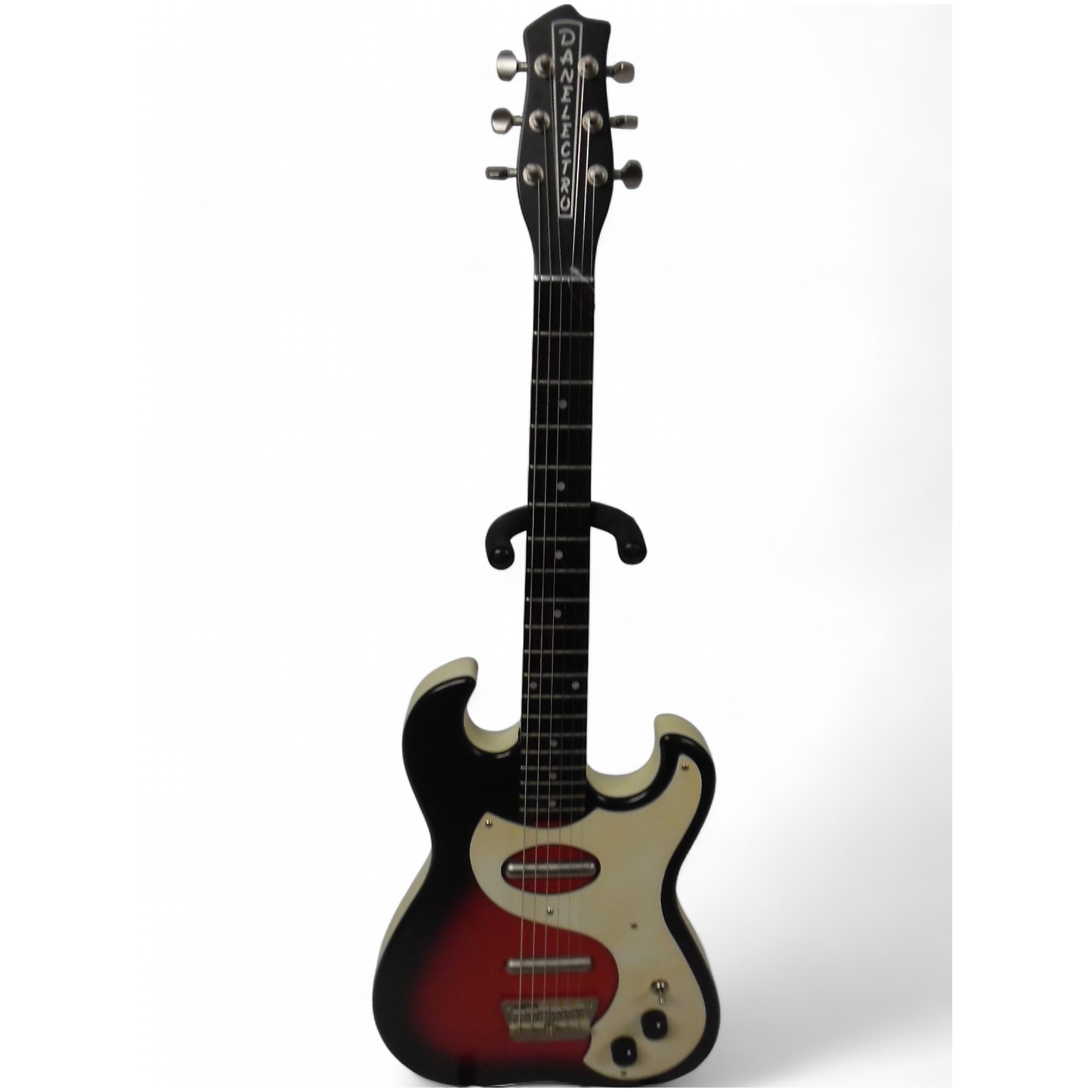 Used Danelectro DANO 63 Red to Black Fade Solid Body