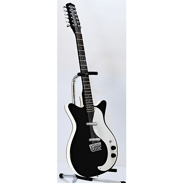 Used Danelectro 12SDC 12 String Solid Body Electric Guitar Black