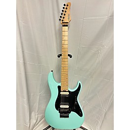 Used Schecter Guitar Research Used Schecter Guitar Research Sun Valley Blue Green Solid Body Electric Guitar