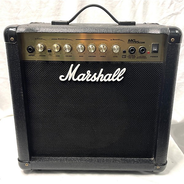 Used Marshall MG15CDR 15W 1X8 Guitar Combo Amp