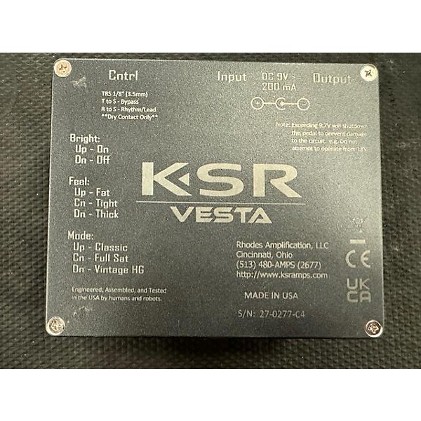 Used Used KSR VESTA Guitar Preamp