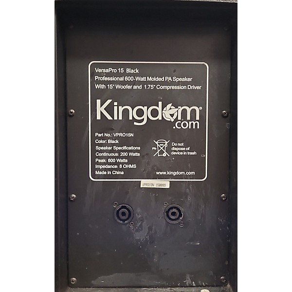 Used Used Kingdom 15 Inch 2 Way Unpowered Speaker