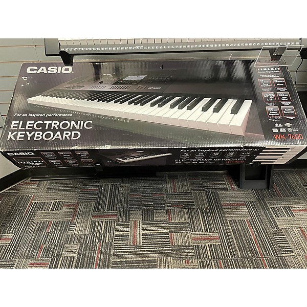 Used Casio 2023 WK7600 76-Key Portable Keyboard