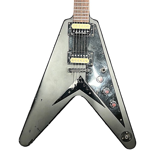 Used Epiphone Goth Flying V Solid Body Electric Guitar